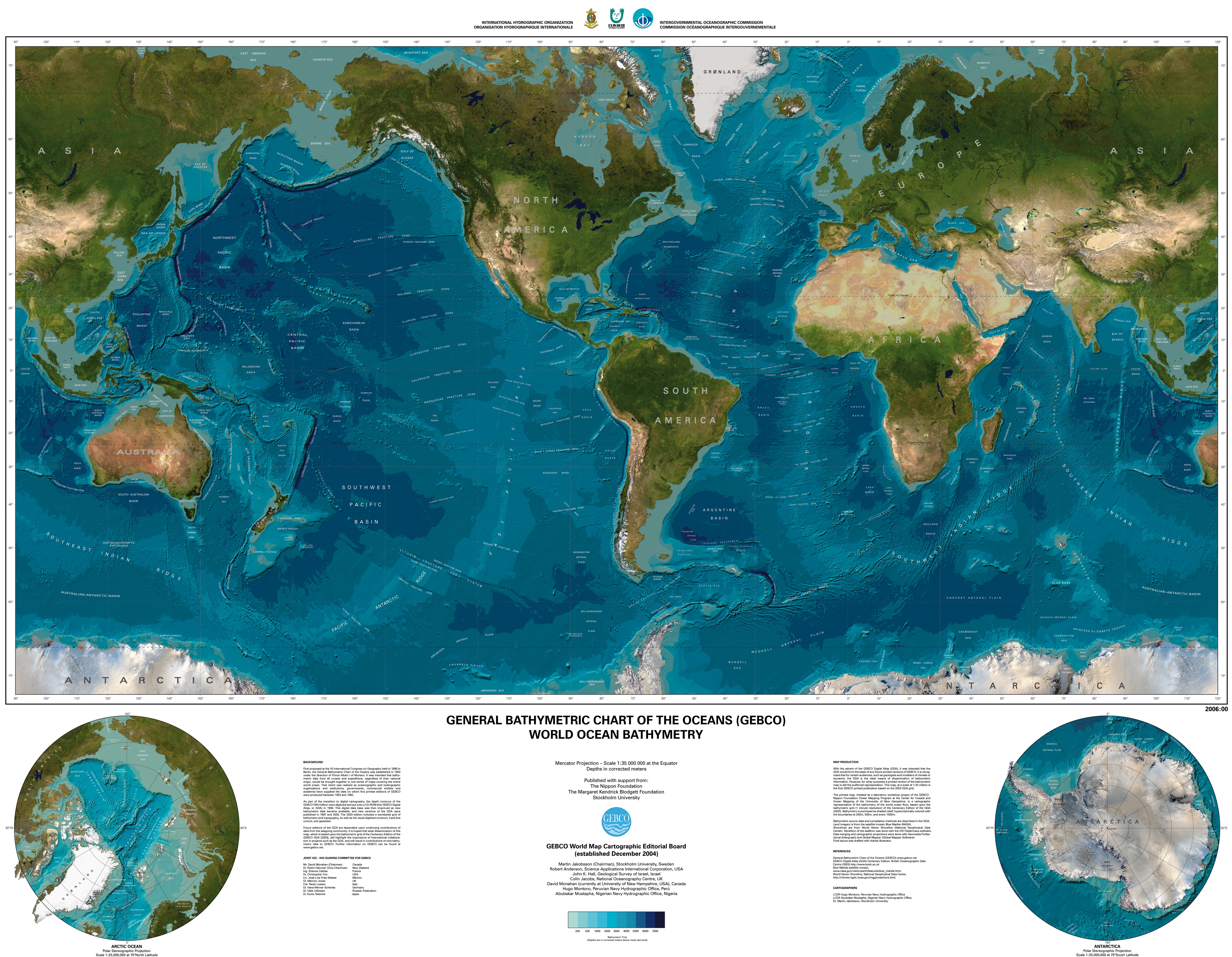 Карта морских глубин